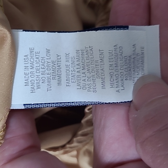 Vintage Gold Satin Camisole (M) & Shorts (L), Colesce Couture Lingerie - Picture 9 of 12